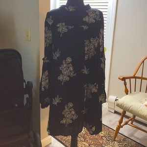 Lulus never worn black and white floral high neck dress